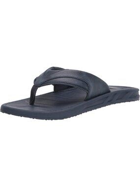 Men's Navy Slip-on Flip Flop Comfort Sandals with Enhanced Grip Cushioning